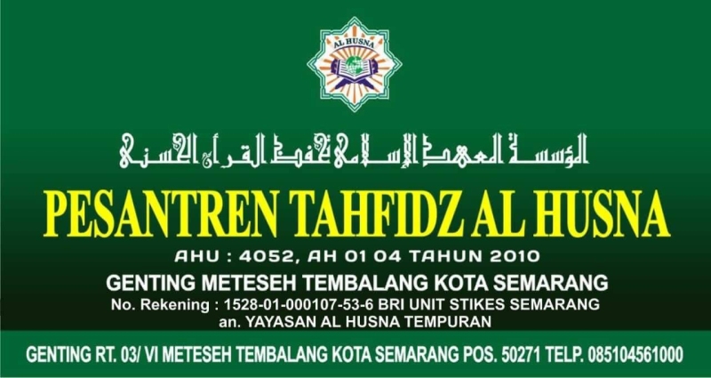 Pendaftaran Pondok Pesantren Alhusna Tembalang Semarang Terakreditasi