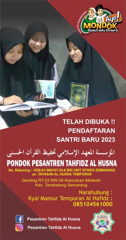 Penerimaan Santri Baru Pondok Pesantren Tahfidz Ambarawa Semarang 30 Juz